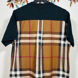 BURBERRY MEGAN SHIRT SLEEVED COTTON T-SHIRT IN BLACK !!!