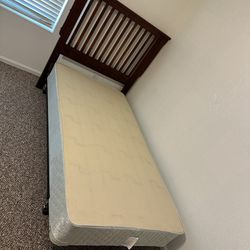 Bed Frame and Box Spring (Twin)