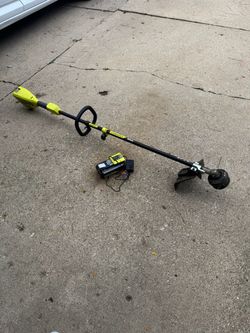 Ryobi electric weed eater with Battery and charger