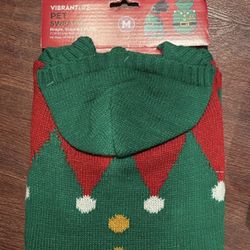 Medium Elf Dog Sweater 