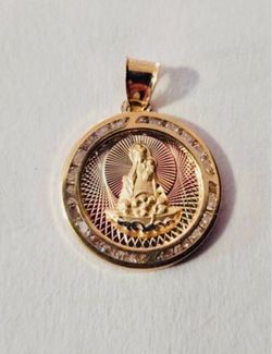 For Wedding 10K Solid Gold Pendant