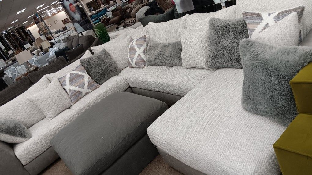 Sectional With Ottoman