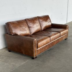 Pottery Barn Turner Leather Sofa -Delivery Available 