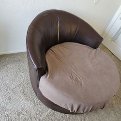 Brown Circle Couch