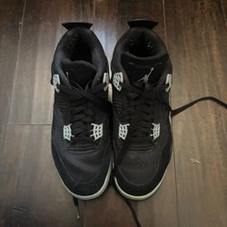 Jordan 4 Black Canvas Size 9.5