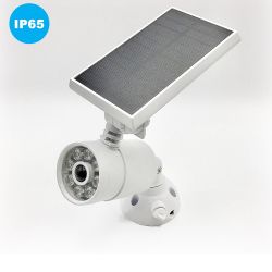 Super Bright 1400 Lumens Solar Motion Sensor LED Security Wall Spotlight（white Color)