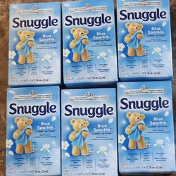 Snuggle Dryer Sheets Blue Sparkle Scent 80 Count 