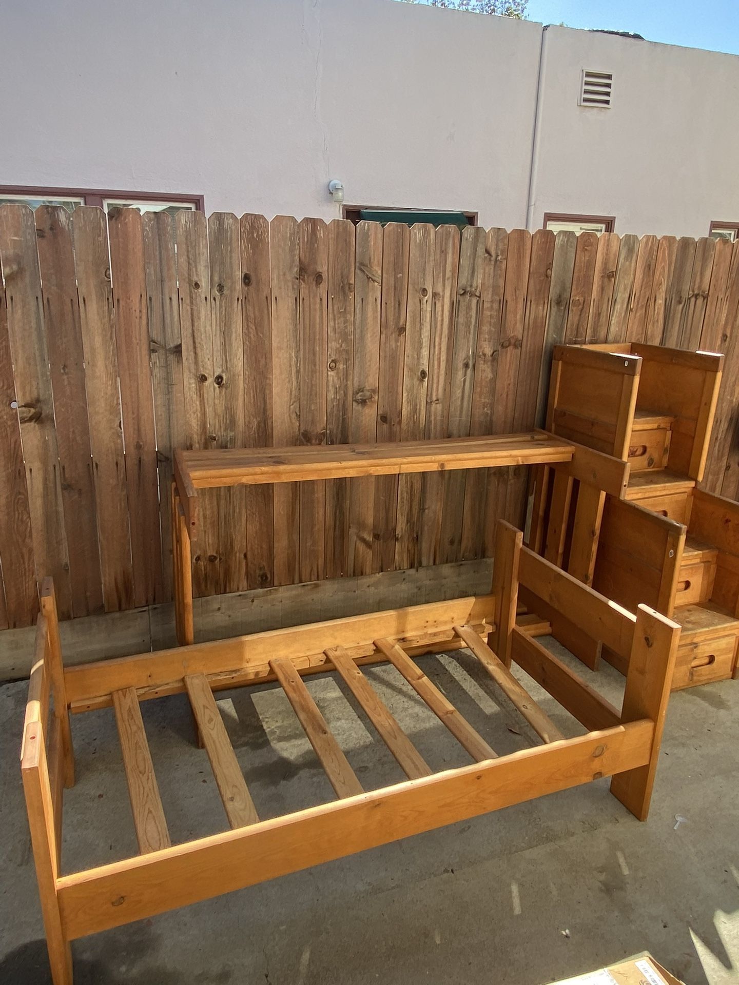 Bunk Bed With Trundle Bed & Storage Stairs