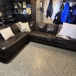 Leather Sectional Couch