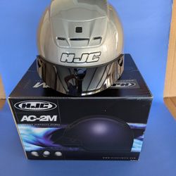 HJC AC-2M Silver Motorcycle Helmet Brand New 