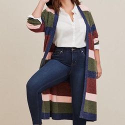Torrid Chunky Duster Sweater Cardigan 3x