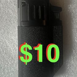 Contempo Torch Lighter, Quad Jet Windproof Flame, Adjustable Flame, Butane refillable, Visible Lighter Fuel, Convenient to Carry, (Comes Without Butan