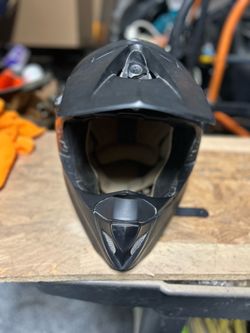 Thor Sector matte black dirt bike helmet