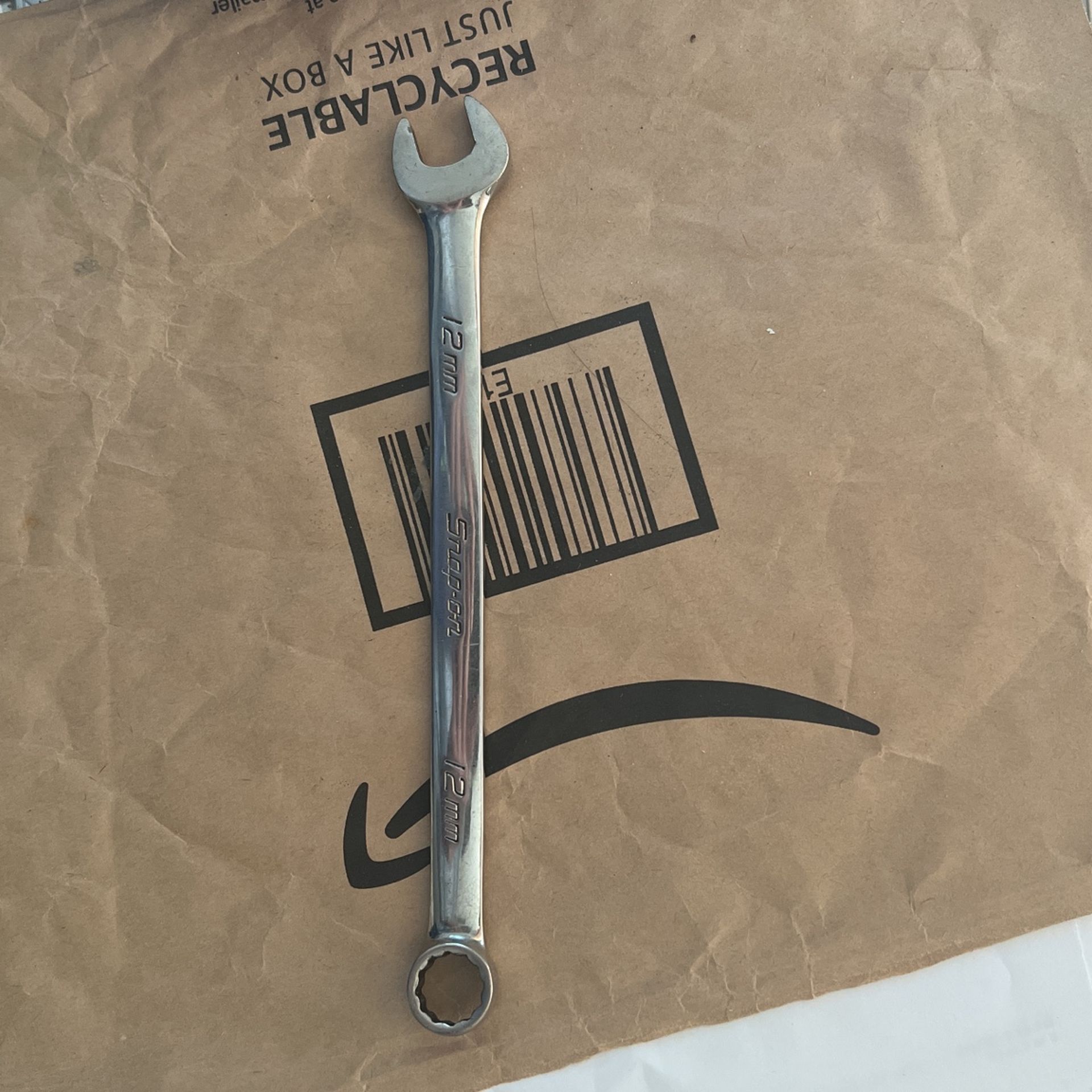 Standard Length Snap On 12mm Open End Combination Wrench