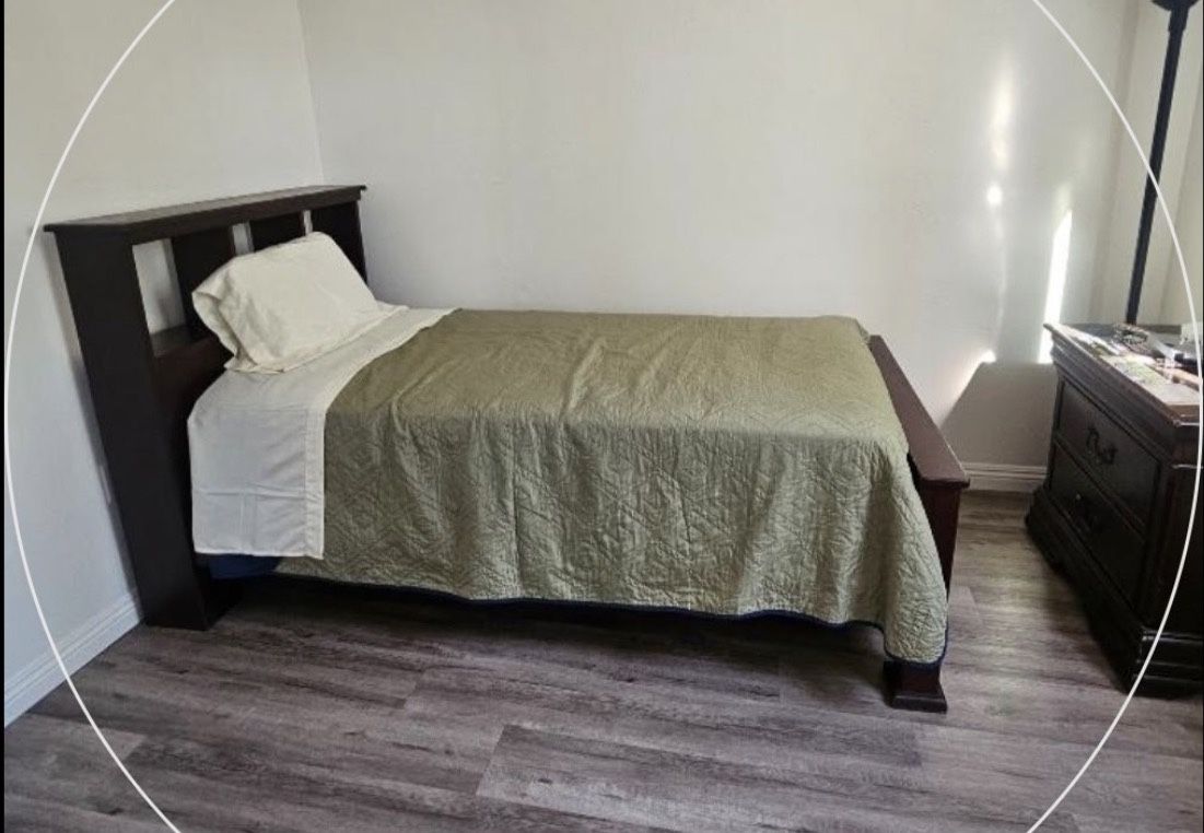 bed with frame and mattress included