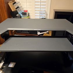 Ergotron - Workfit TL Standing Desk Converter, Dual Monitor Sit Stand Desk Riser For Table Tops