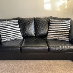 Black Leather Couch