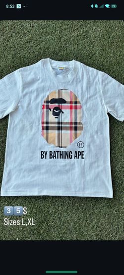 BAPE A Bathing Ape Plaid Graphic T-Shirt