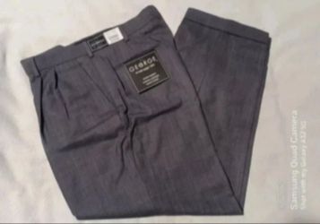 George pleated front charcoal color dress pants