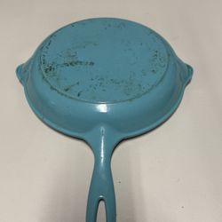 Le Creuset Enameled Cast Iron Skillet Caribbean Blue 