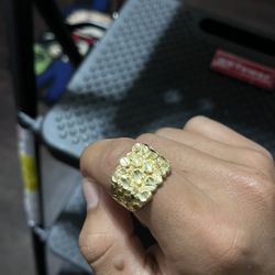 10k Gold Nugget Ring