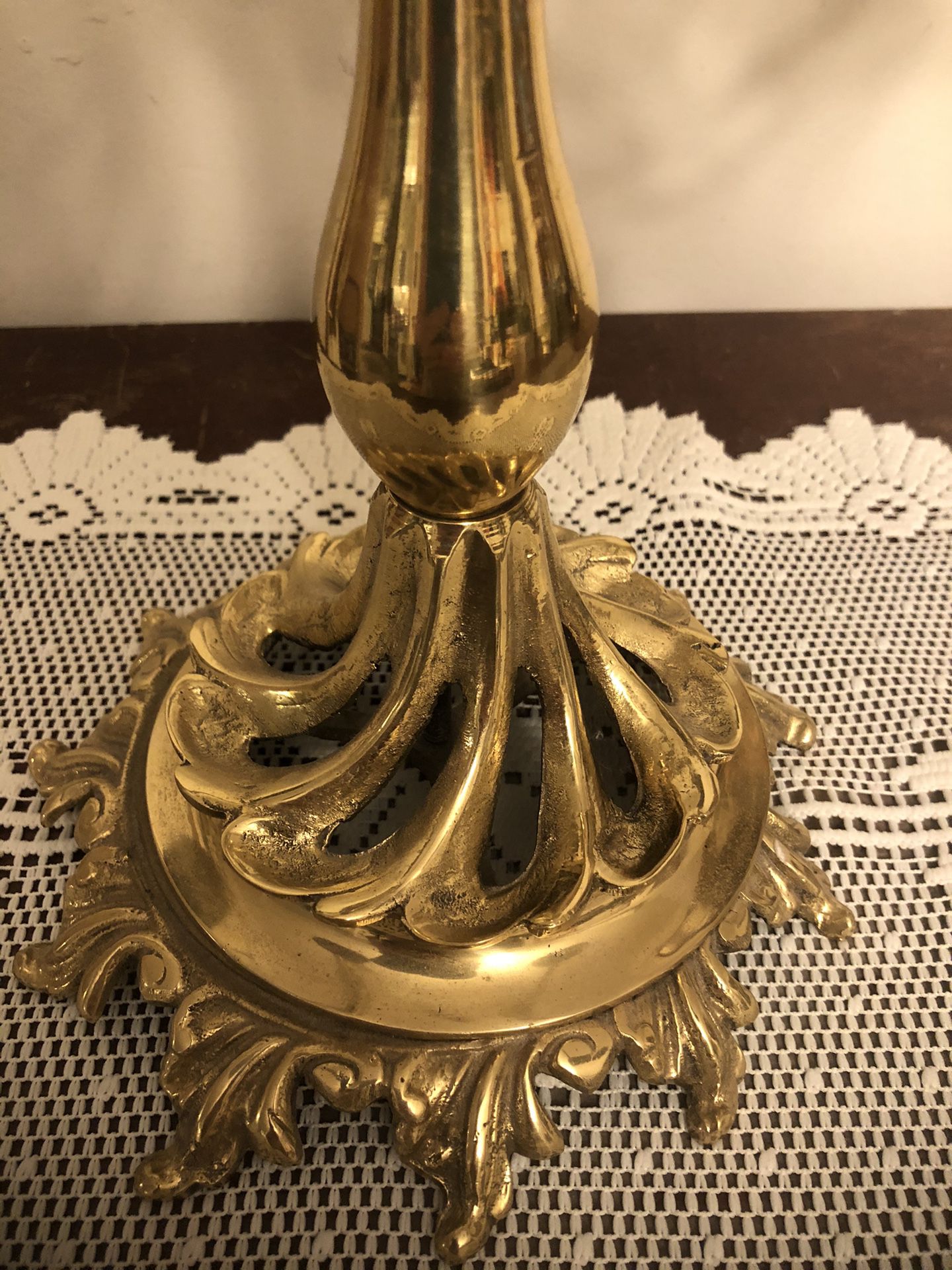Middle Eastern / Turkish Brass Candelabra ( heavy, 6 candles holders ) 