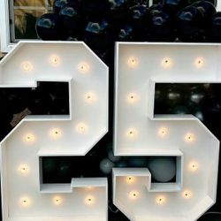 123 & ABC Marquee’s (4ft Tall) With Lights
