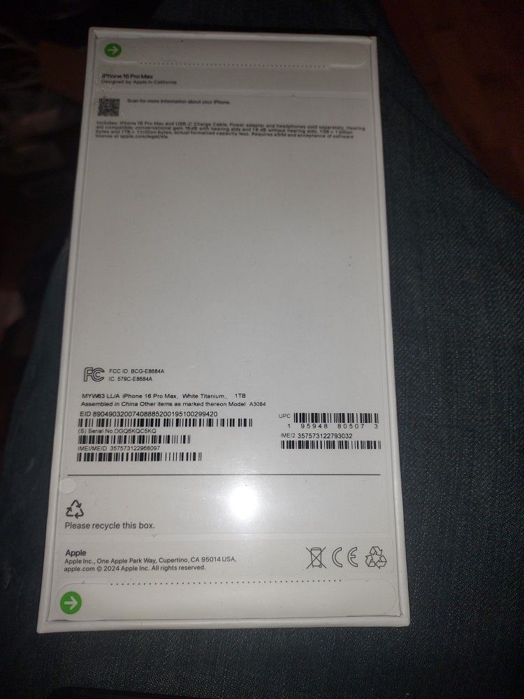 Iphone 16 Pro Max, 1TB