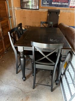 Dining table and chairs
