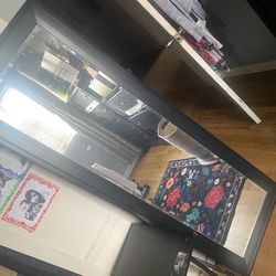 Large Full-Length Mirror - Black Fram