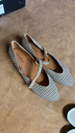 Lucky brand ballet flats Plaid size 9& 1/2