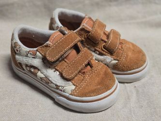 Vans Old Skool Toddler size 5.5 Sneakers Teddy Bear