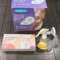 Medela Hand pump Haakaa milk bags nursing pads