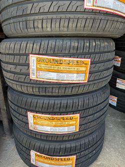 Set of 4 brand new tires 235/40/19 ( We install & balance)