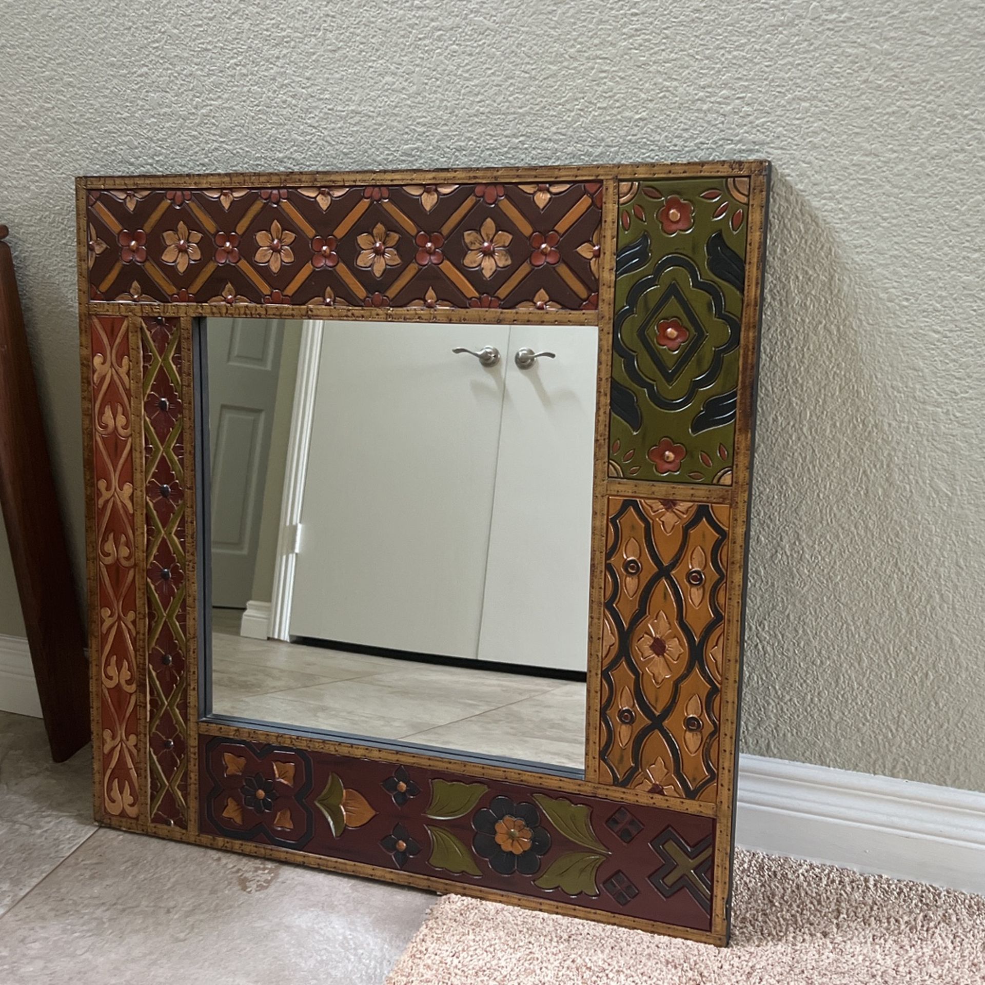 Beautiful Wood Carved Mirror