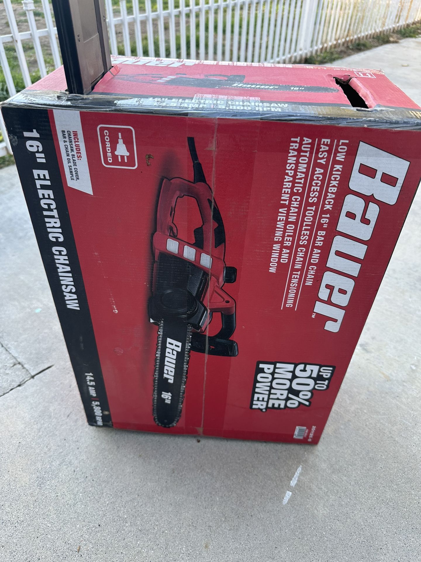 New In box. Electric Chainsaw. Prices Is Firm!!! Pick Up Only In Highland.