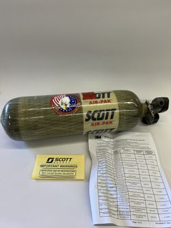Scott 30 Minute 4500psi Carbon Fiber SCBA Air Tank