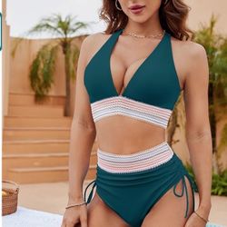 Blooming Jelly High waisted Tummy Control Bikini set