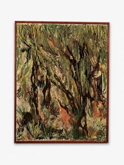 California Mid-Century Mixed Media Fiber Art "The Rain Forest" by Margo Adams, c.1970's - Delivery Available