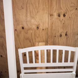 Twin size wood bed frame