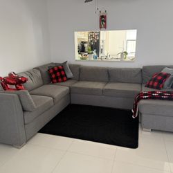 Sofá Seccional Gris