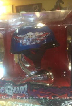 Die cast collectible helmet new in box