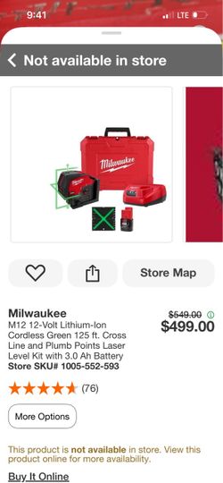 Milwaukee laser