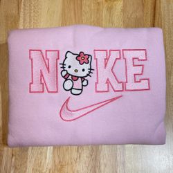 Kitty Embroidered Sweatshirt Sale (Size: large)