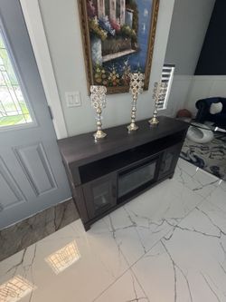 Electric fireplace and plus a tv stand