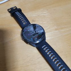 Garmin Forerunner® 965 Running Smartwatch, Colorful AMOLED Display, Training Metrics and Recovery Insights, Black and Powder Gray