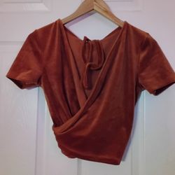 Brown Cross Body Shirt Medium 