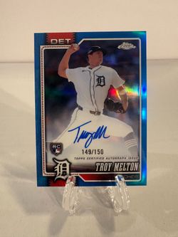 2026 Topps Chrome - Troy Melton #RA-TME Blue Refractor Auto /150 (RC)