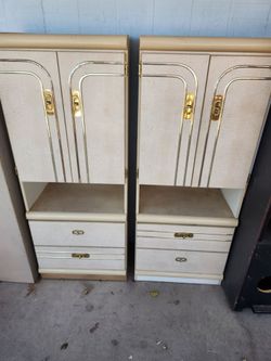 2 vintage Tall dressers/armories