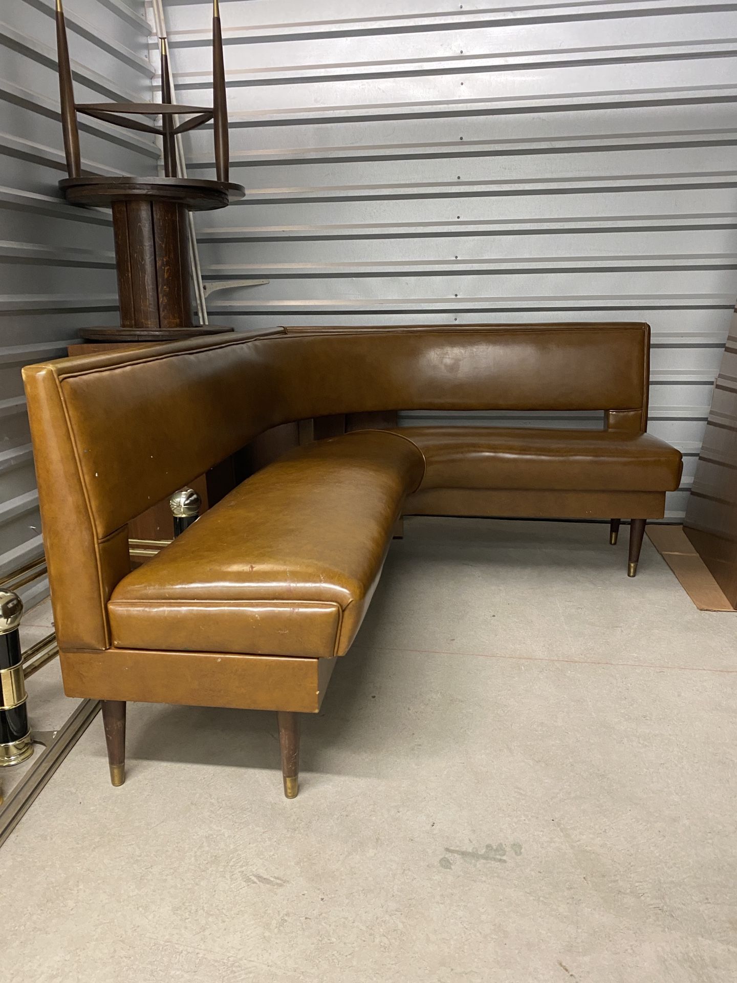 Vintage on sale corner bench